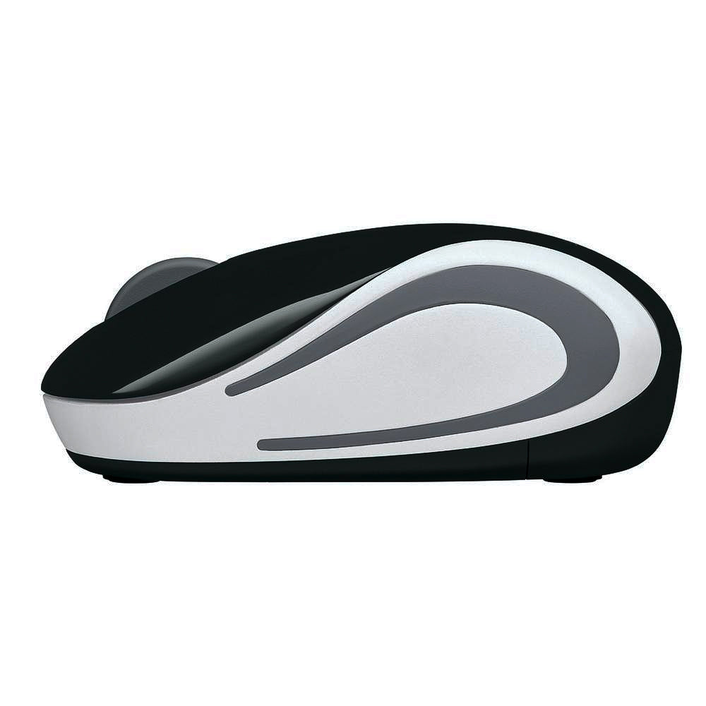 Mini Mouse Sem Fio Logitech M187 Com Receptor Conexão USB e Pilha Inclusa - Preto